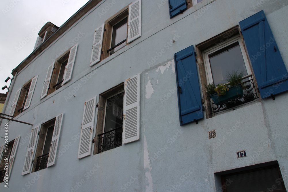 building in douarnenez (brittany - france) 