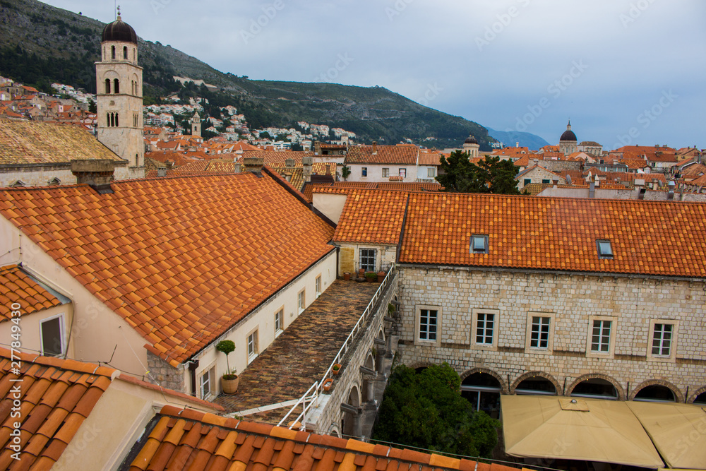 view of old town of dubrovnik in croatia