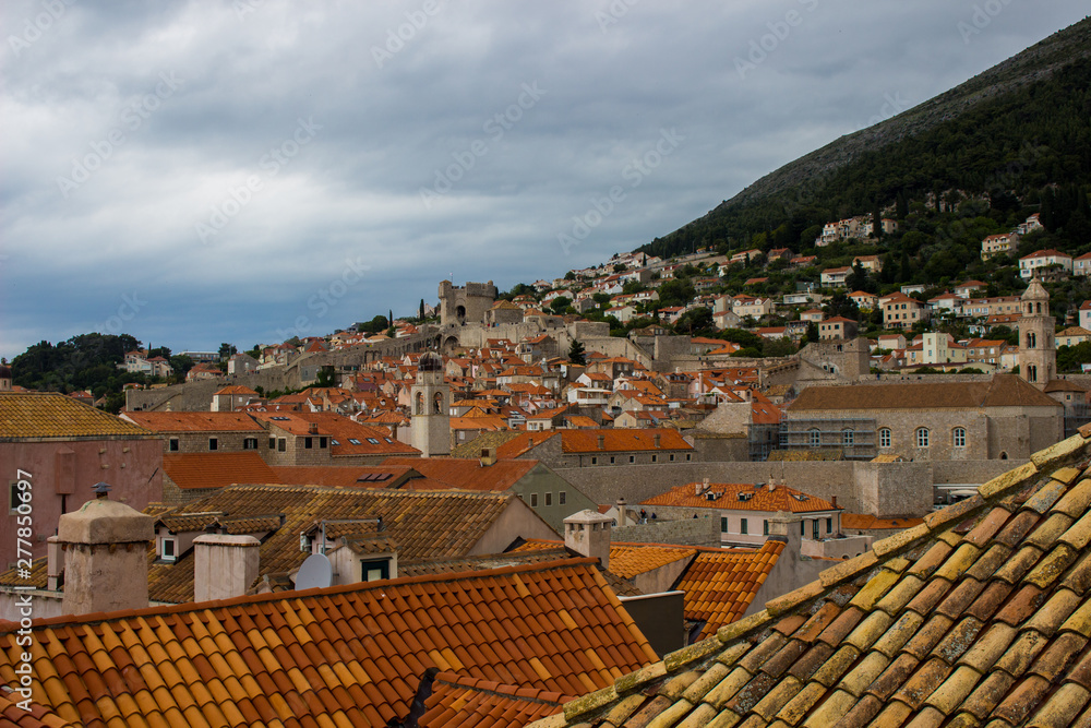 view of old town dubrovnik in croatia