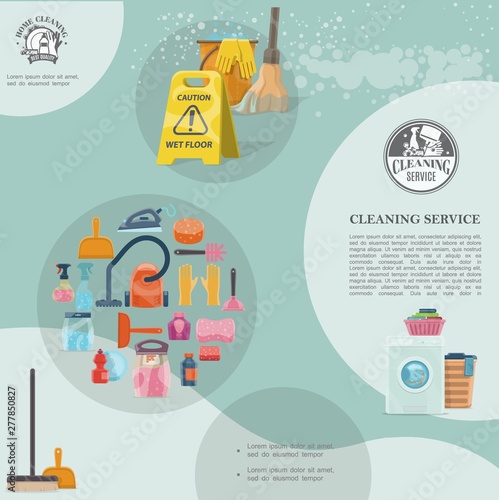 Cartoon Cleaning Service Template
