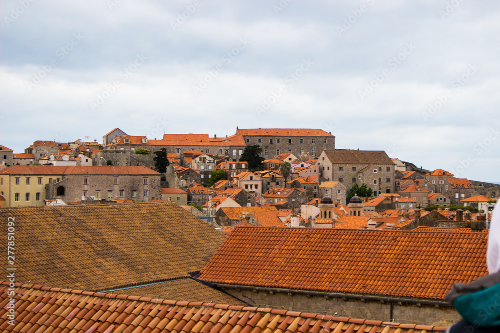 panoramic view of the city of dubrovnik in croatia