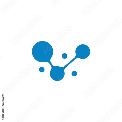 molecule logo vector icon illustration design 