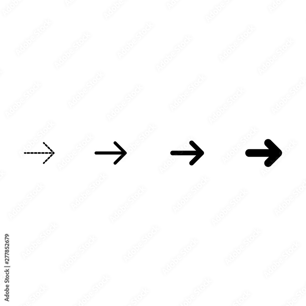 Set of black vector arrows. Arrow vector icon. An Arrow. Arrows vector collection Set of black vector arrows. Arrow vector icon. An Arrow. Arrows vector collection