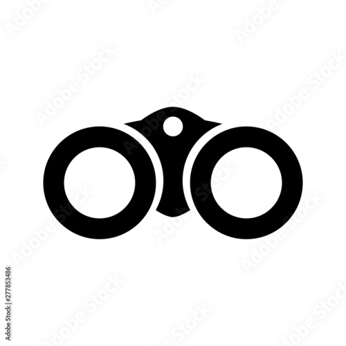 Binoculars vector icon. Binoculars illustration symbol rof web sites or mobile.