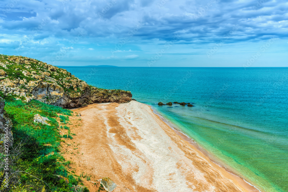 Fototapeta premium Crimea- natural landscape. Kerch- Azov sea. Scenery background- vacation destinations