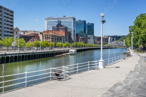 Looking across the Bilbao river  photo