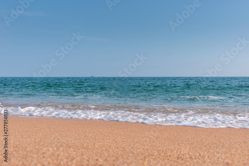 Sandy beach- sea background