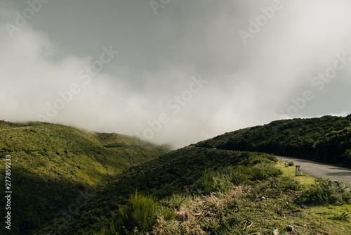 Cloudy landscape in Madeira