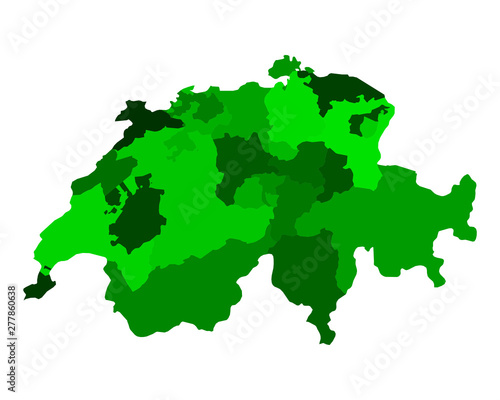 Karte der Schweiz