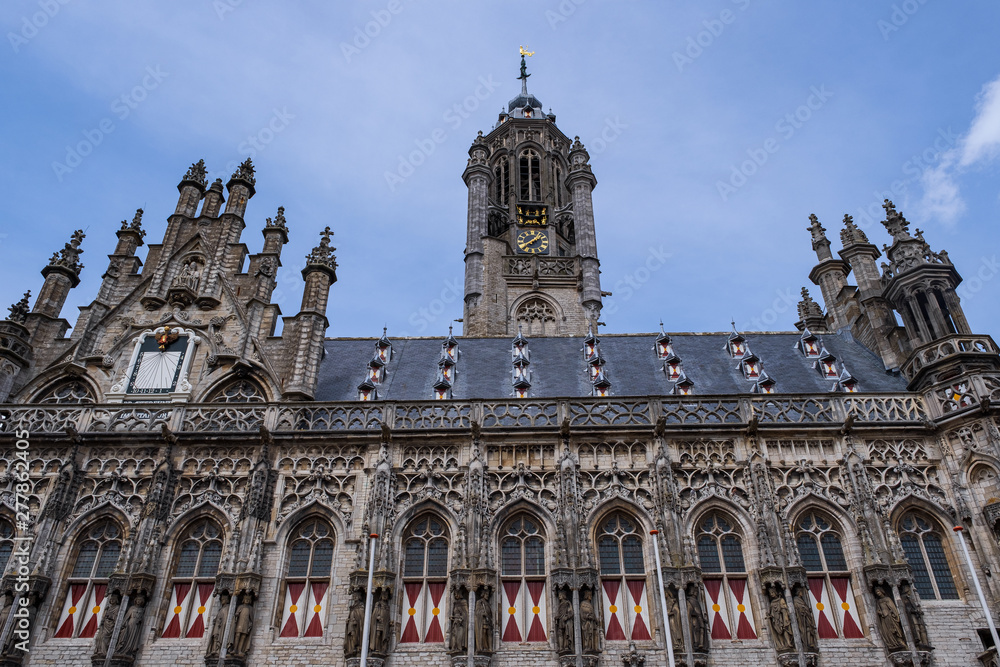 Das historische Rathaus in Middelburg/Niederlande