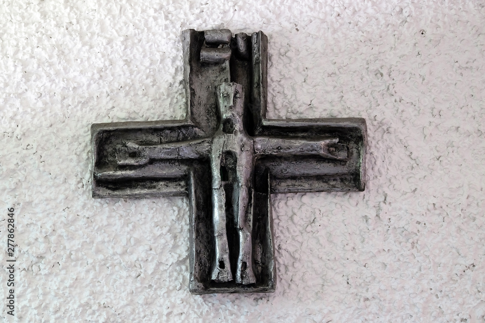 Way of the Cross created by Maria Munz-Natterer in the Erscheinung des Herrn church in Munchen Blumenau, Germany