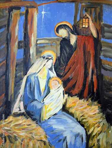 Obraz na plátně Nativity scene