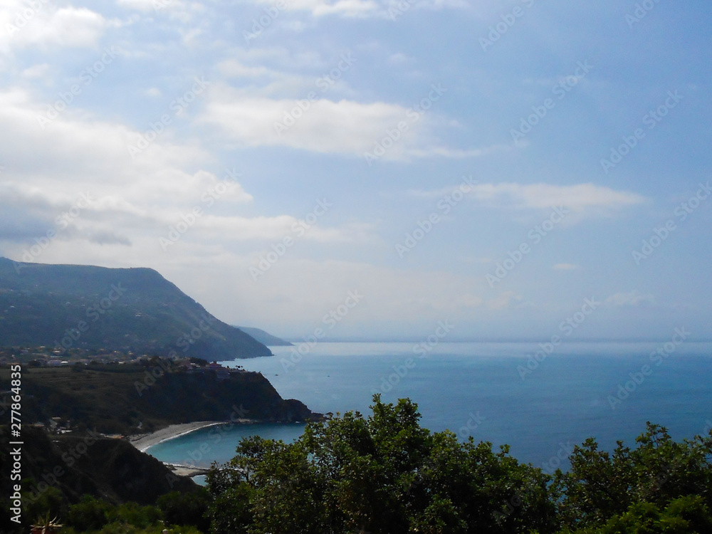 View of amazing coast of south of italy