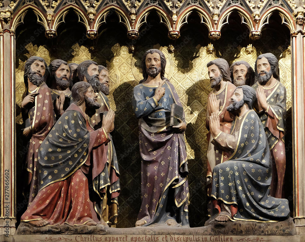 Appearance to the apostles and disciples in Galilee, Notre Dame Cathedral in Paris