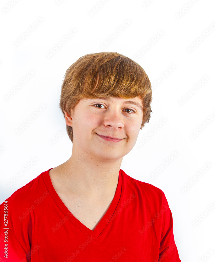 smiling happy smart boy