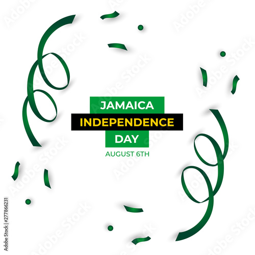 Happy Jamaica Independence Day Vector DesignTemplate Illustration