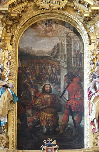 Altar of Saint Maurice in the church of St. Leodegar in Lucerne, Switzerland