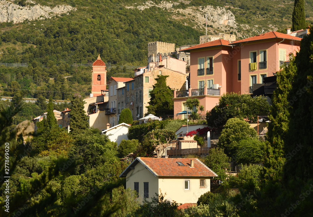 Roquebrune-Cap-Martin, Provence-Alpes-Cote d'Azur, France. Cote d'Azur of French Riviera.