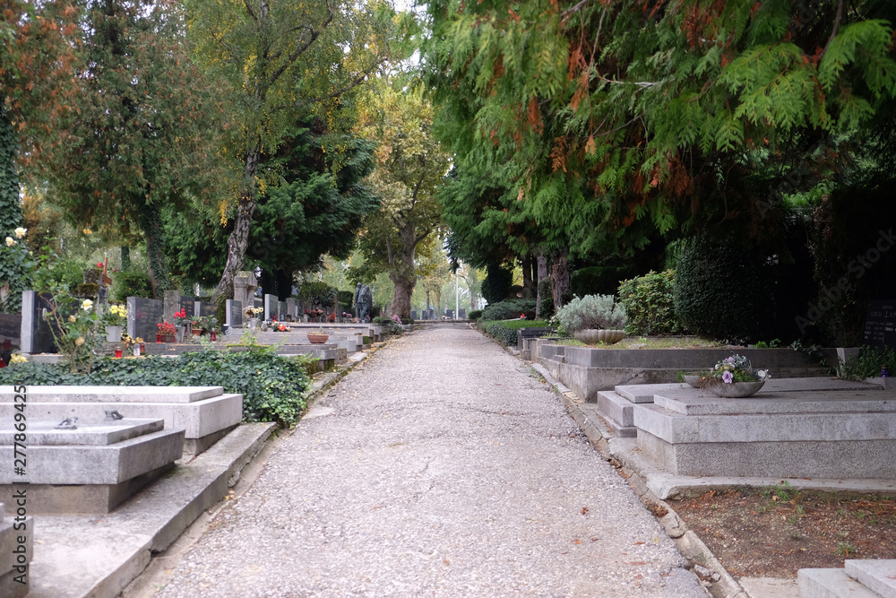 The Mirogoj cemetery is one of the most notable sites of Zagreb, Croatia 