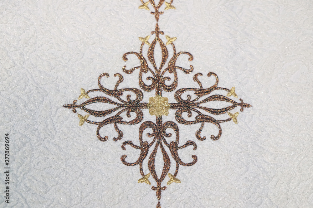 Cross, detail of church vestment made by the Sisters of Charity of Saint Vincent de Paul in Zagreb Cross, detail of church vestment made by the Sisters of Charity of Saint Vincent de Paul in Zagreb