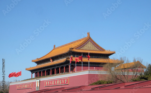 Gate of Heavenly Peace at famous Tiananmen square in Beijing