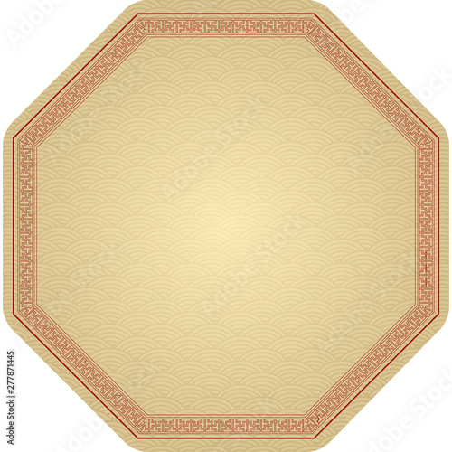 Chinese Traditional Background, The Great Wall Style Frame