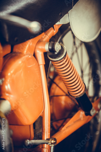 Vintage motorcycle shock ab...