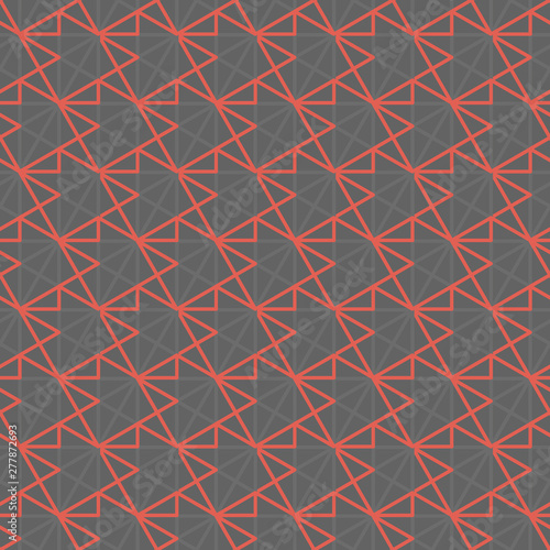 Seamless grid in gray and c...