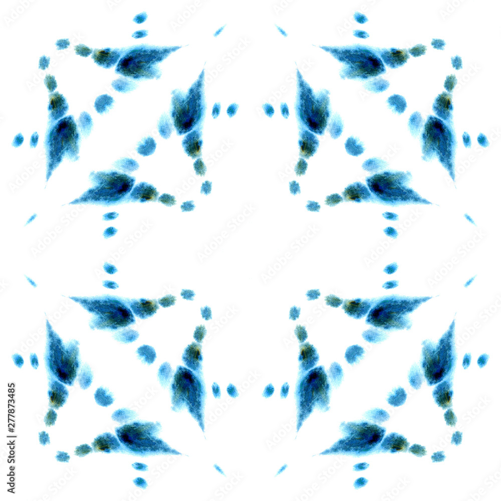 custom made wallpaper toronto digitalBlue Geometric Watercolor. Seamless Pattern.Surface Ornament.