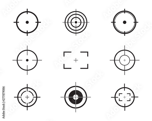 Vector target icon illustration