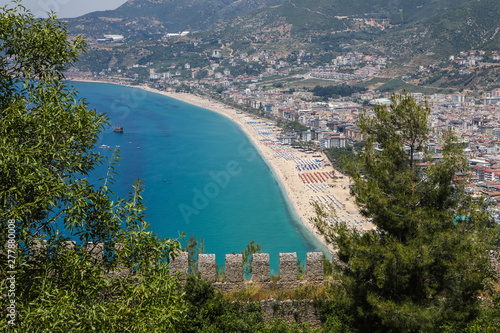  view of an island of alanya turkey