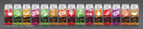 Ready design vector juice package set