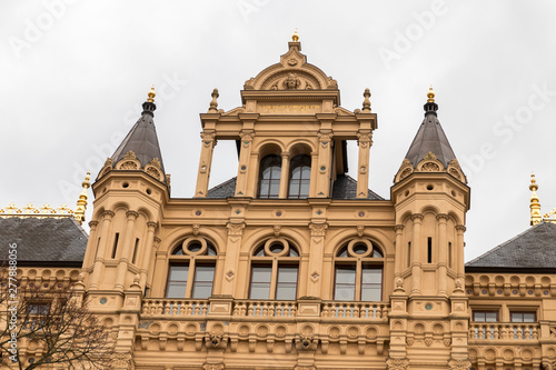 Schwerin, Germany. Details of Schwerin Castle Palace (Schweriner Schloss), a World Heritage Site in Mecklenburg-West Pomerania