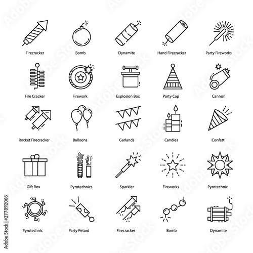 Pyrotechnics Icons Pack 