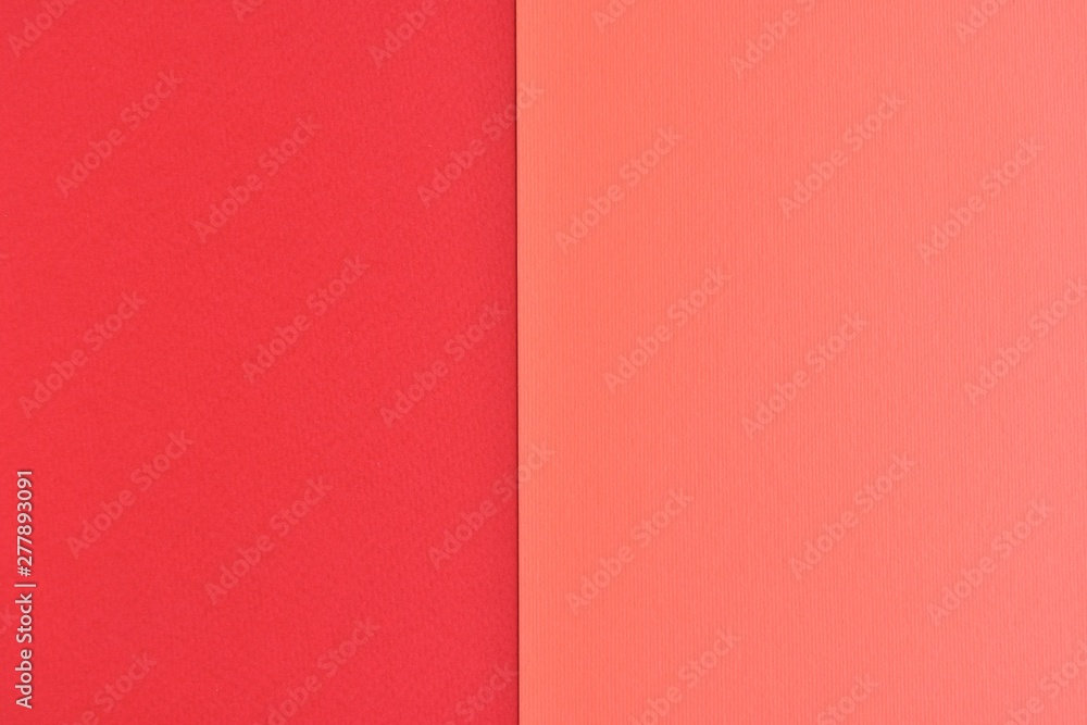 Two tone paper background with red and orange color. Blank colorful  backdrop with empty space for image or text. Mockup concept. Neon empty  paper background. Clean orange and red wallpaper Stock Photo |