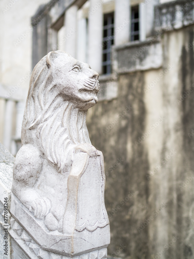 Statue of a venecian lion at koper