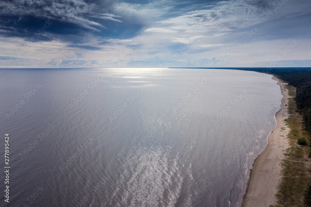 Gulf of Riga, Baltic sea in calm summer day. Gulf of Riga, Baltic sea in calm summer day.