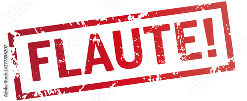 roter Stempel Flaute!