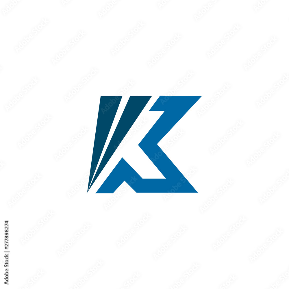 K letter initial logo design vector template K letter initial logo design vector template