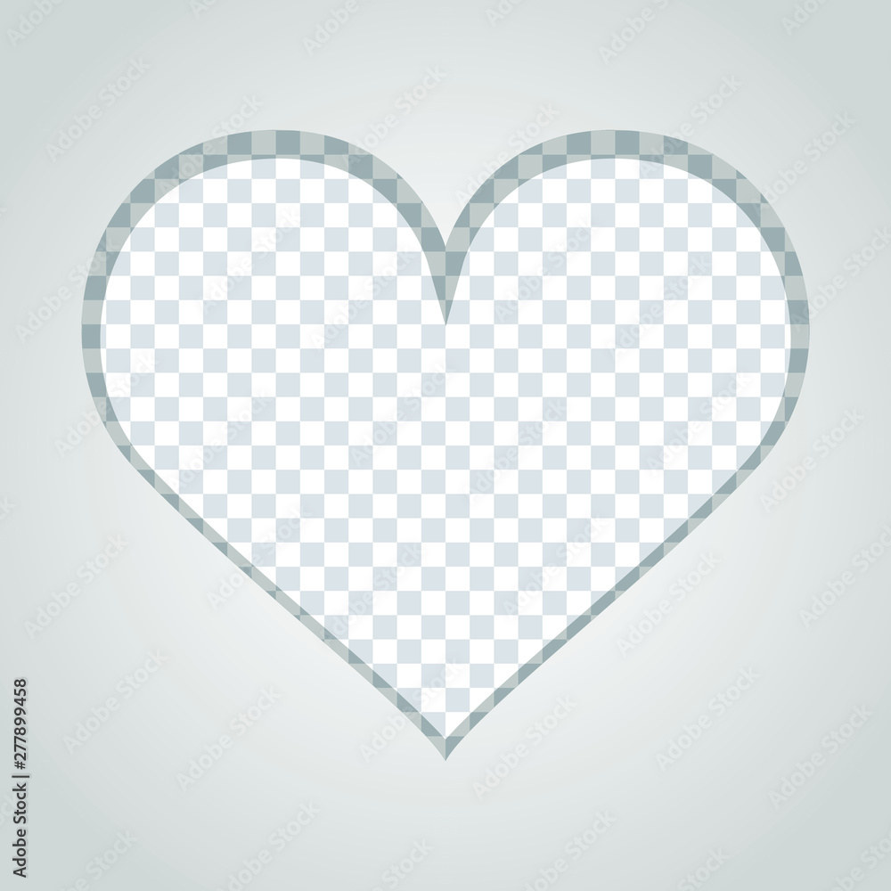 Heart shaped greeting card vector design illustration