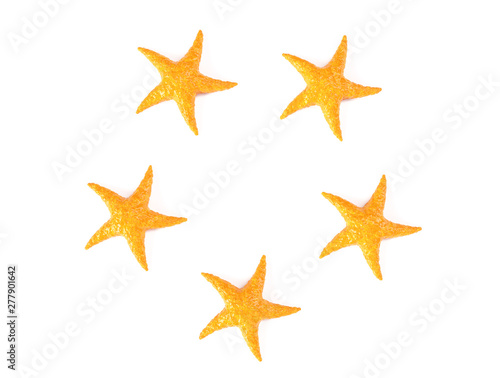 Caribbean Starfish on a white background 3d render
