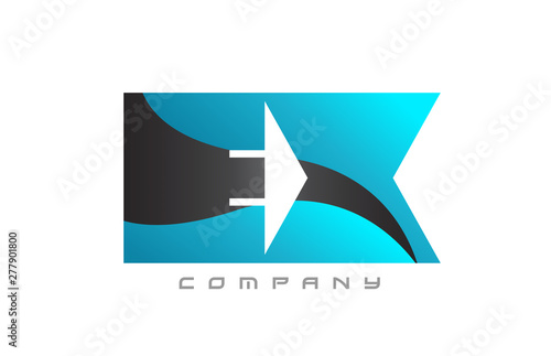 EX E X v black combination alphabet letter logo icon design