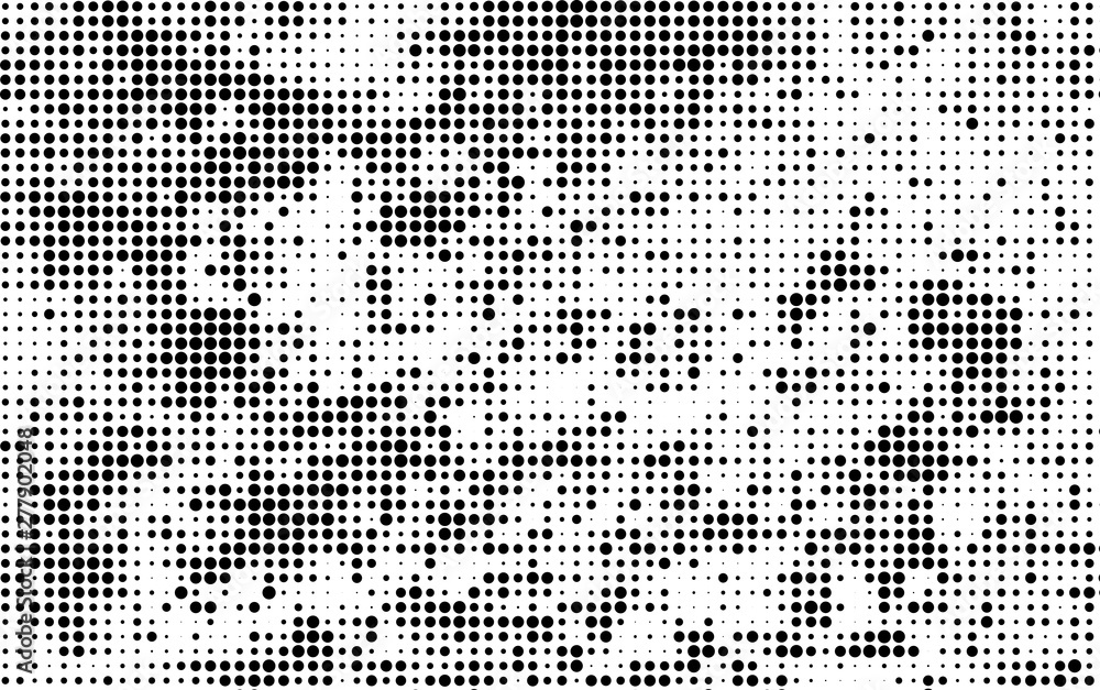 Halftone texture abstract black and white.