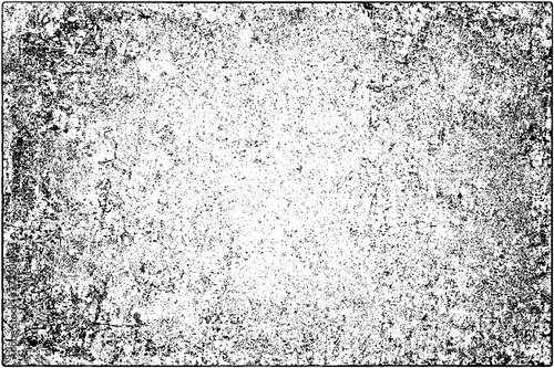 Grunge background black and white. Vector texture of scratches, chips, cracks. Monochrome gloomy pattern of the old surface.