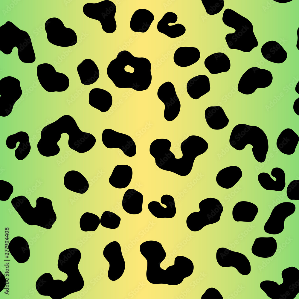 Leopard gradient pastel green, yellow seamless pattern. Animal Print 90's style. Vector Cheetah fashion print. Leopard gradient pastel green, yellow seamless pattern. Animal Print 90's style. Vector Cheetah fashion print.