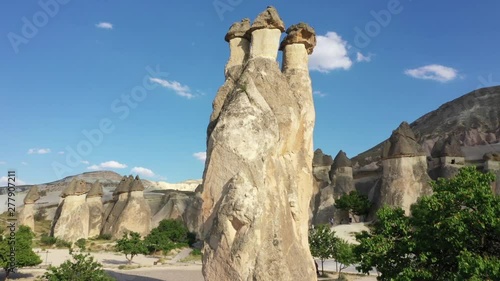 Turkey Cappadocia adequate landscape, shooting from drone