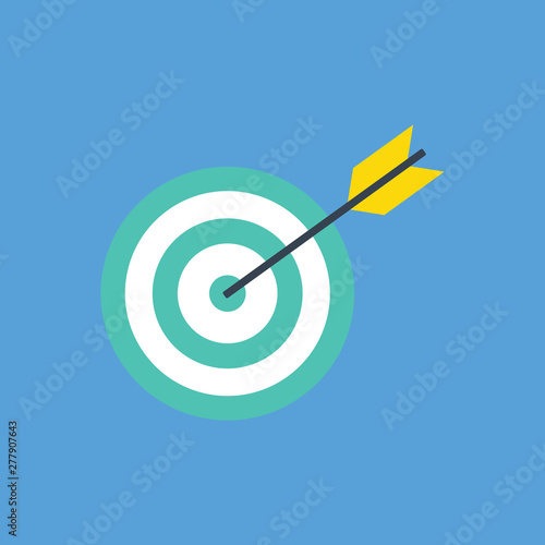 Target flat vector icon © Bhaveshbhai