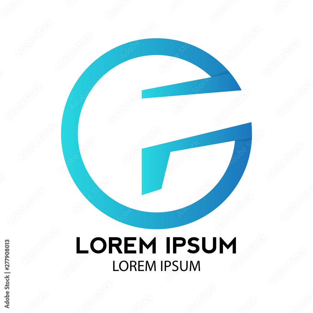 Isolated abstract business logo with text - Vector Isolated abstract business logo with text - Vector