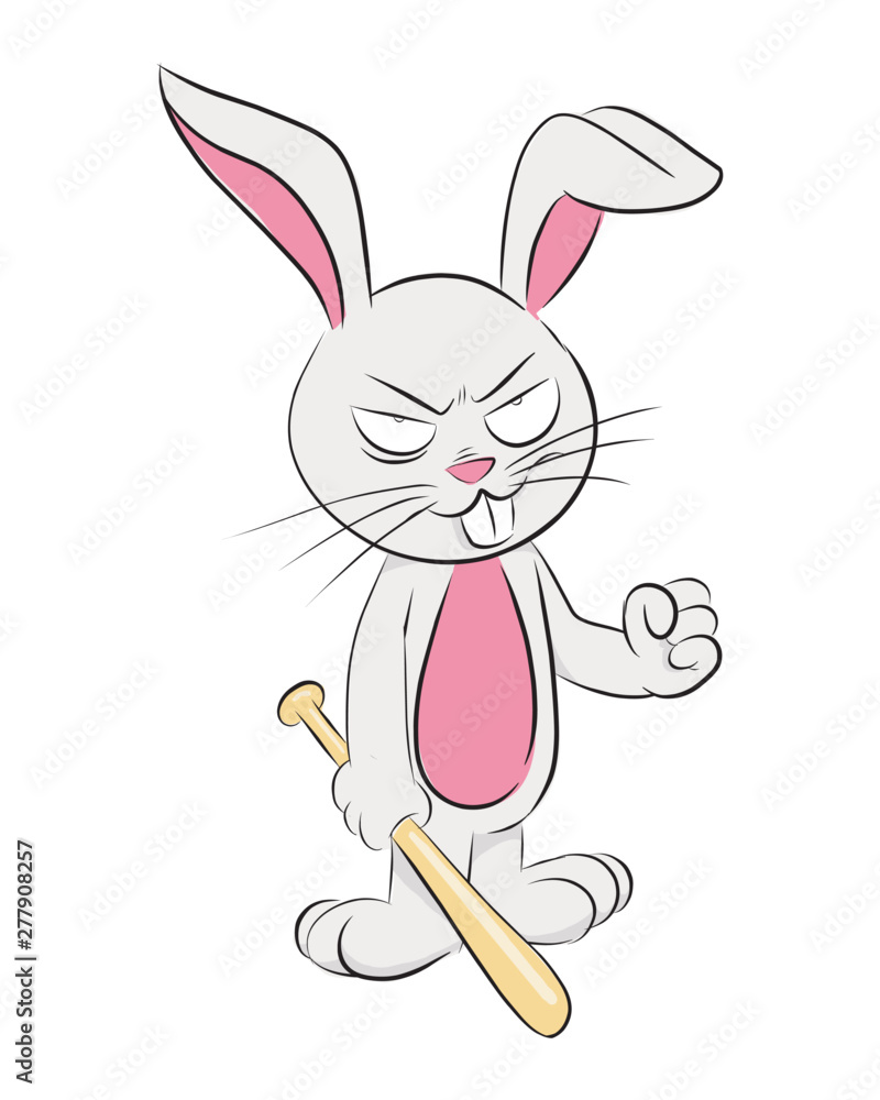 2,855 Angry Rabbits Cartoon Images, Stock Photos, 3D objects, & Vectors