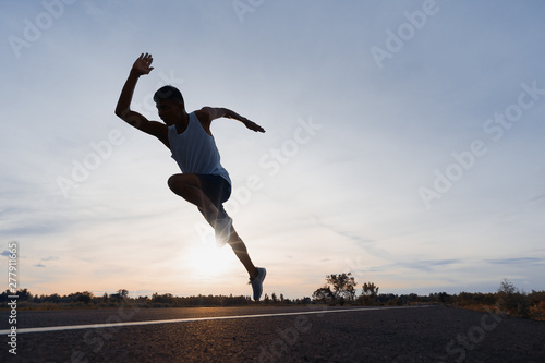 Sports images that represent running